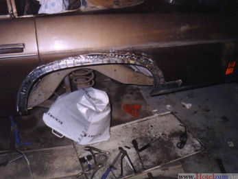 Cutlass Saloon Rohgerüst Schweißung Radraum 
