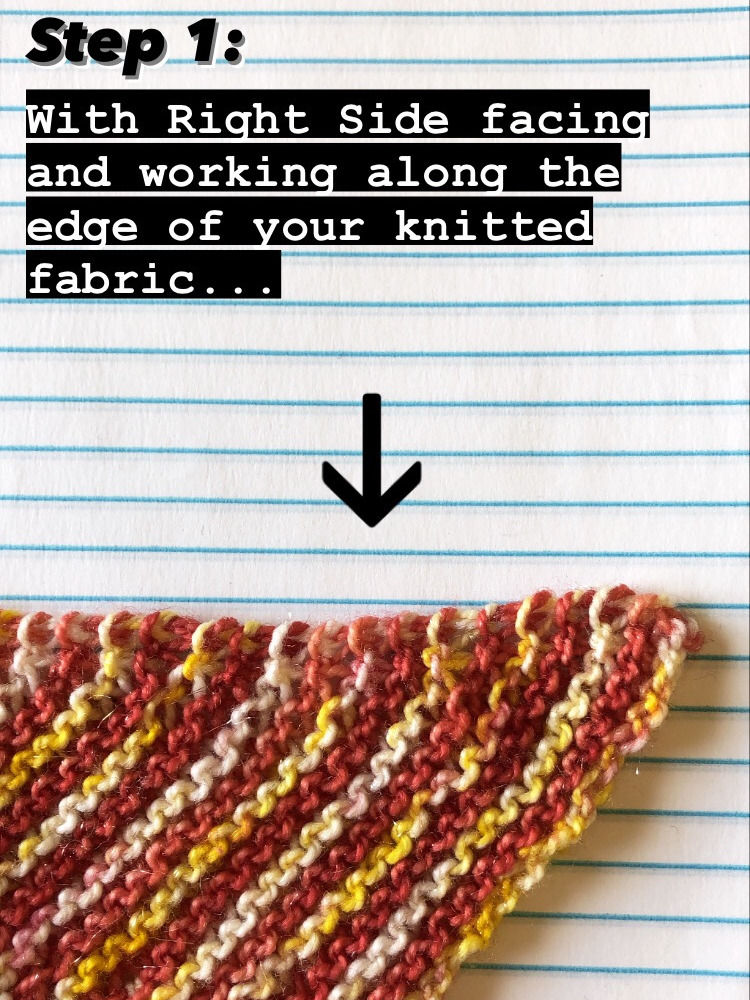 Step by Step 1/1 LslT RS (Left-slip-Twist) Knitting Tutorial - Step 1