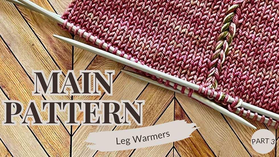How to Knit Leg Warmers | Adding Contrast Color (Gaugetastic Stitches)