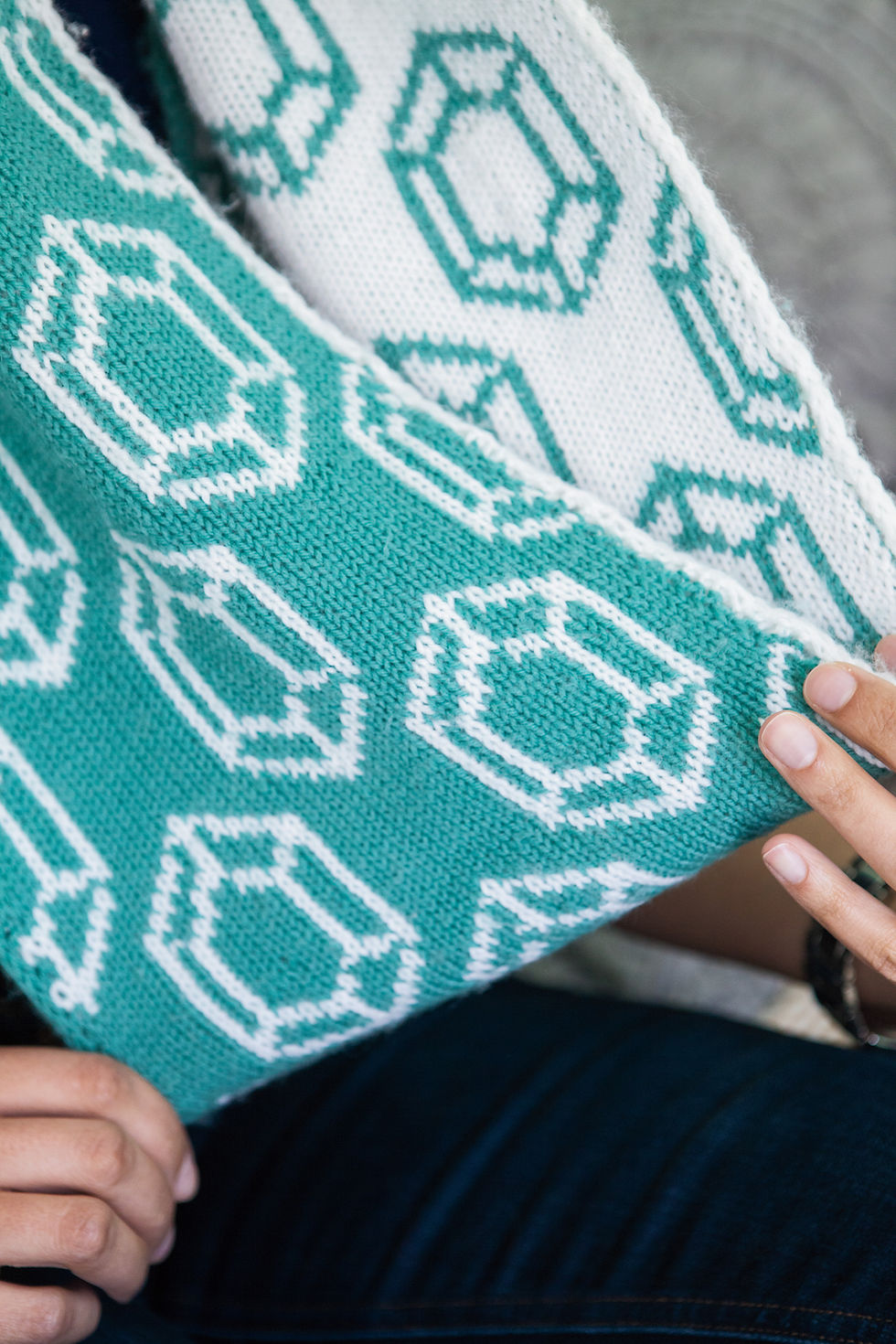 Thumbnail: Jewel Be So Cozy Circle Scarf