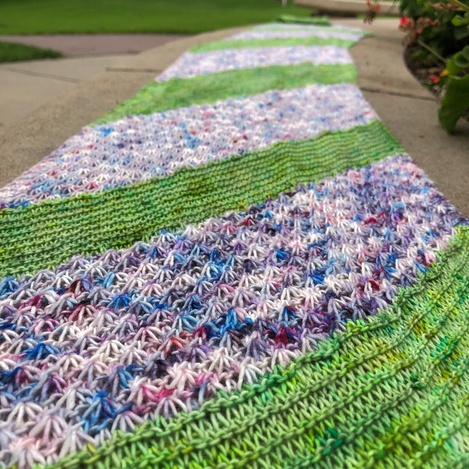 English Garden Scarf Now on YumiYarns.com!