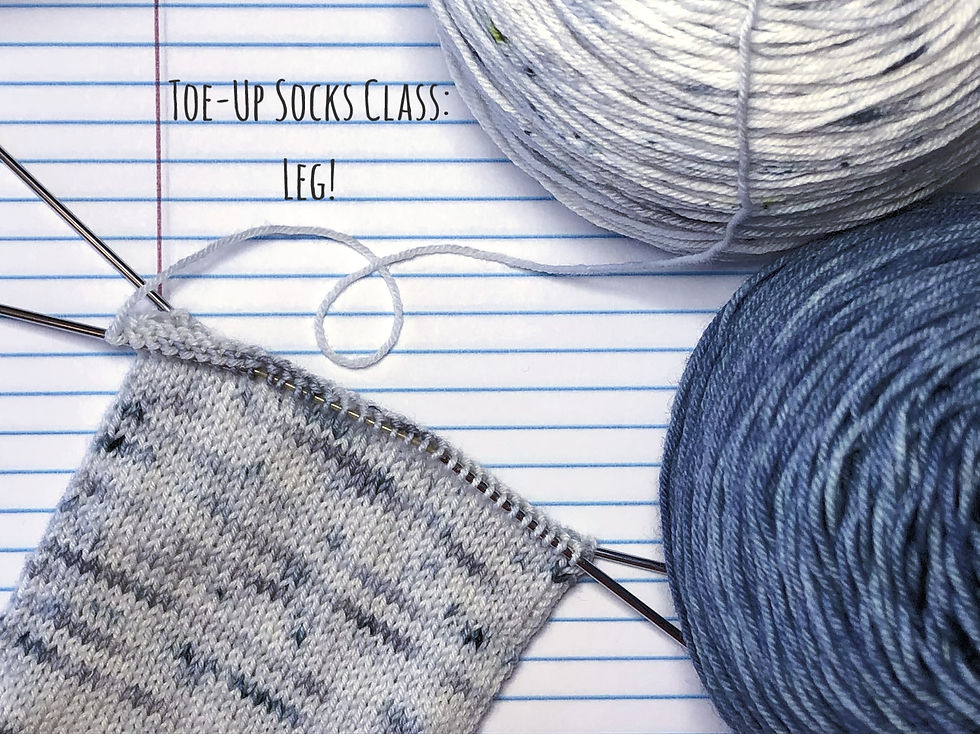 Thumbnail: Basic Toe-Up Kids Socks