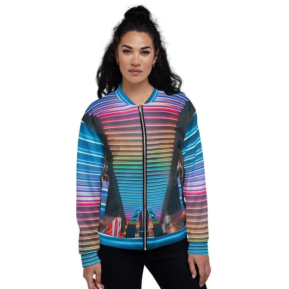 Thumbnail: RAINBOW LIGHTS Bomber Jacket