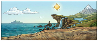 AI created landscape