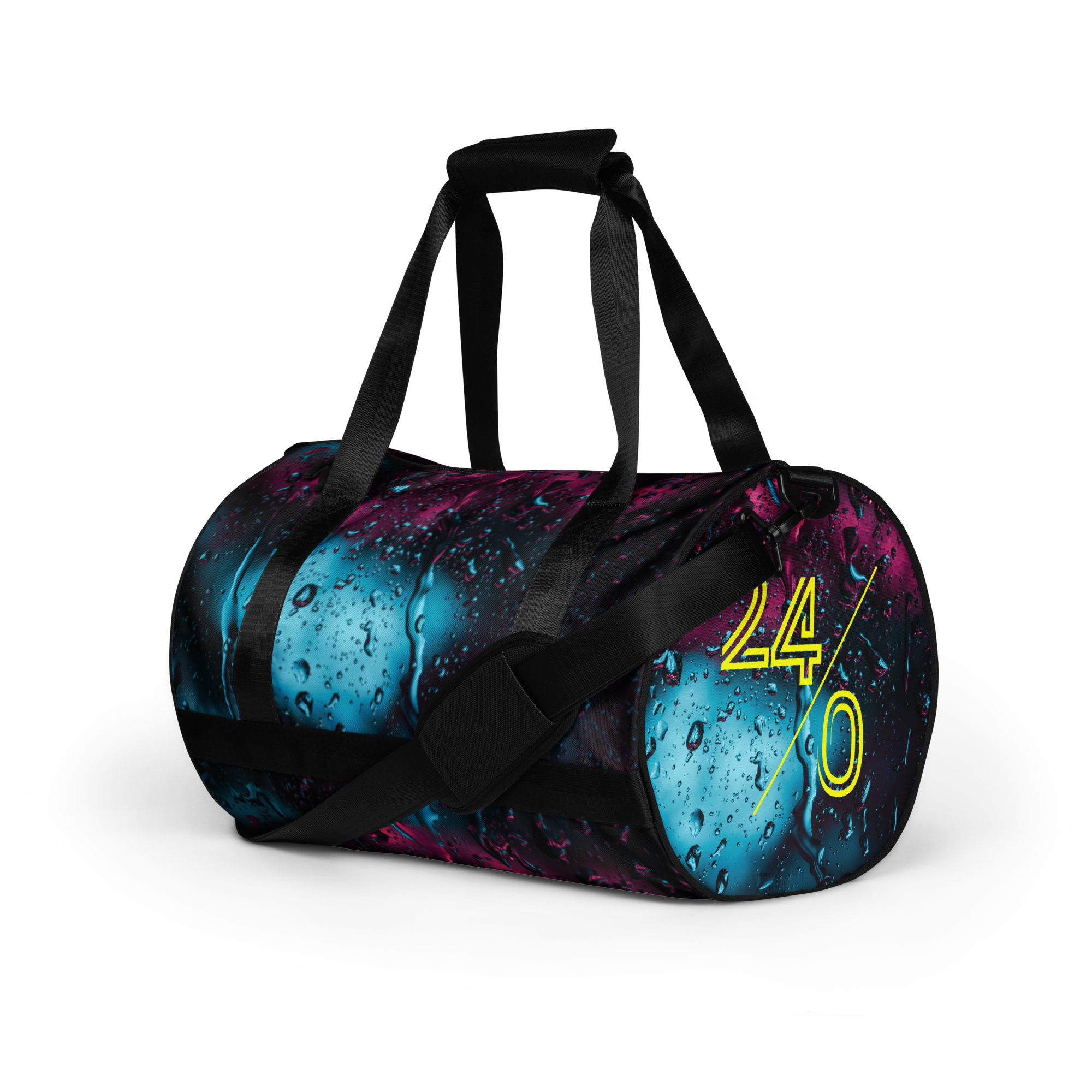 RAIN DROP All-over print gym bag