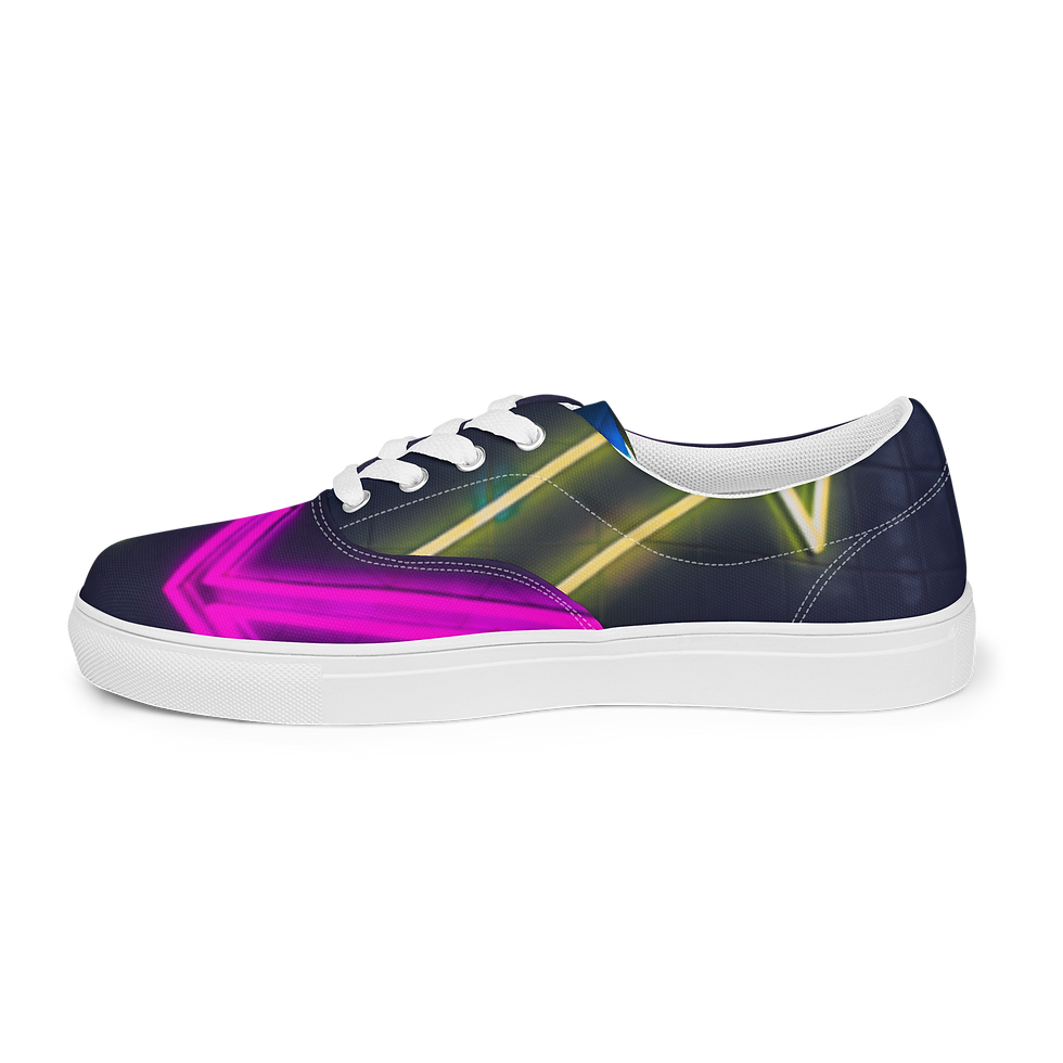 Thumbnail: NEON ARROWS Women’s Lace-Up Canvas Shoes