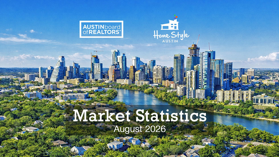 Austin's August 2026 Real Estate Statistics