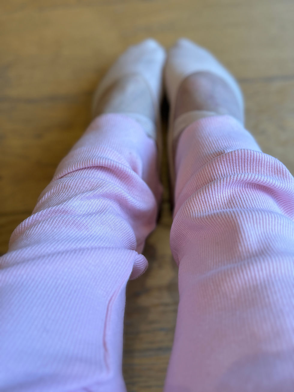 Thumbnail: Pale Pink Sugar Hill Short Leg Warmers
