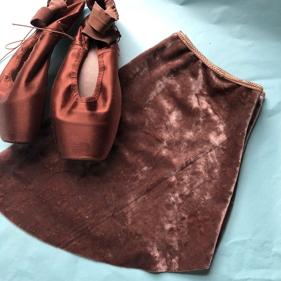 Mink SAB Crushed Velvet | narrow foldover waistband
