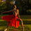 Thumbnail: Satin Rehearsal Skirt with optional leg split
