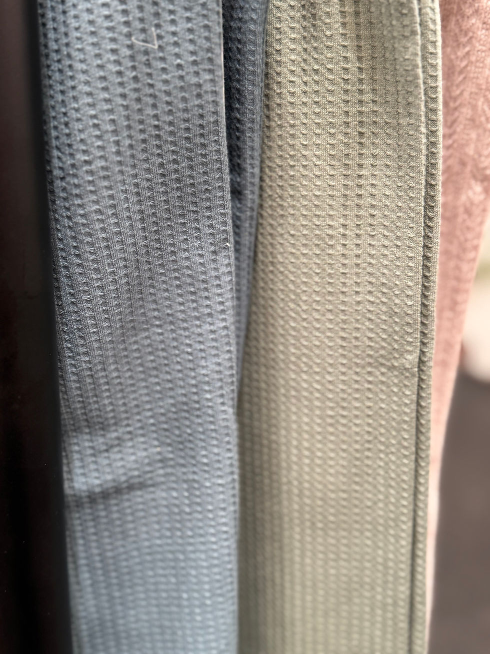 Thumbnail: Sage Green Waffle Ballet Leg Warmers