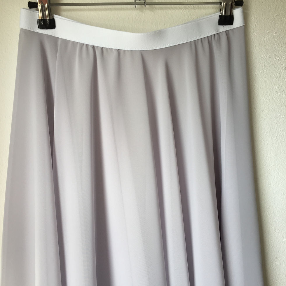 Thumbnail: Circle Rehearsal Skirt Silver Grey