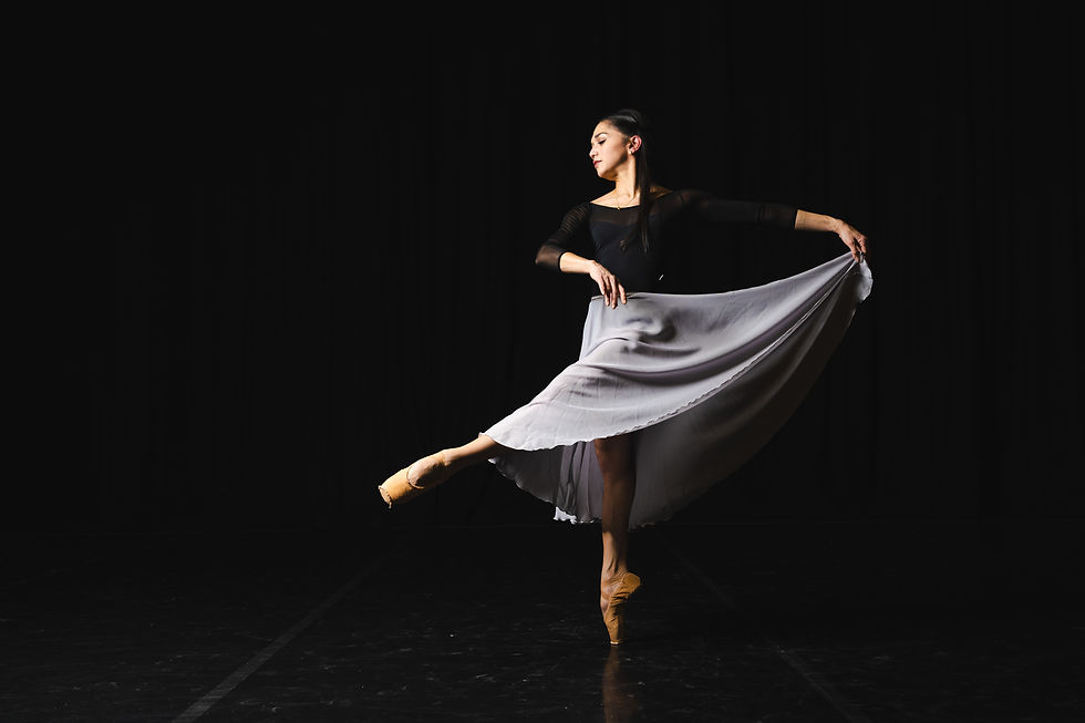 Thumbnail: Circle Rehearsal Skirt Silver Grey