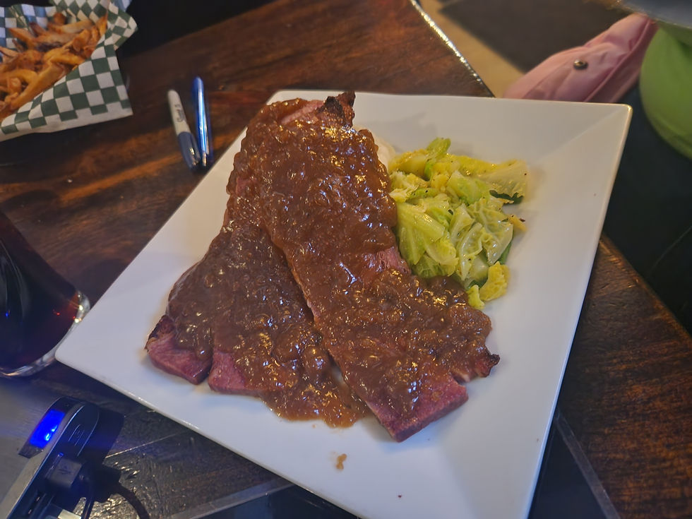 corned beef at Ye olde orchard pub