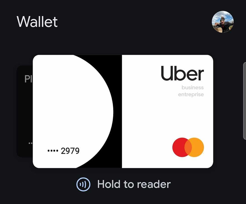 uber pro card in google wallet