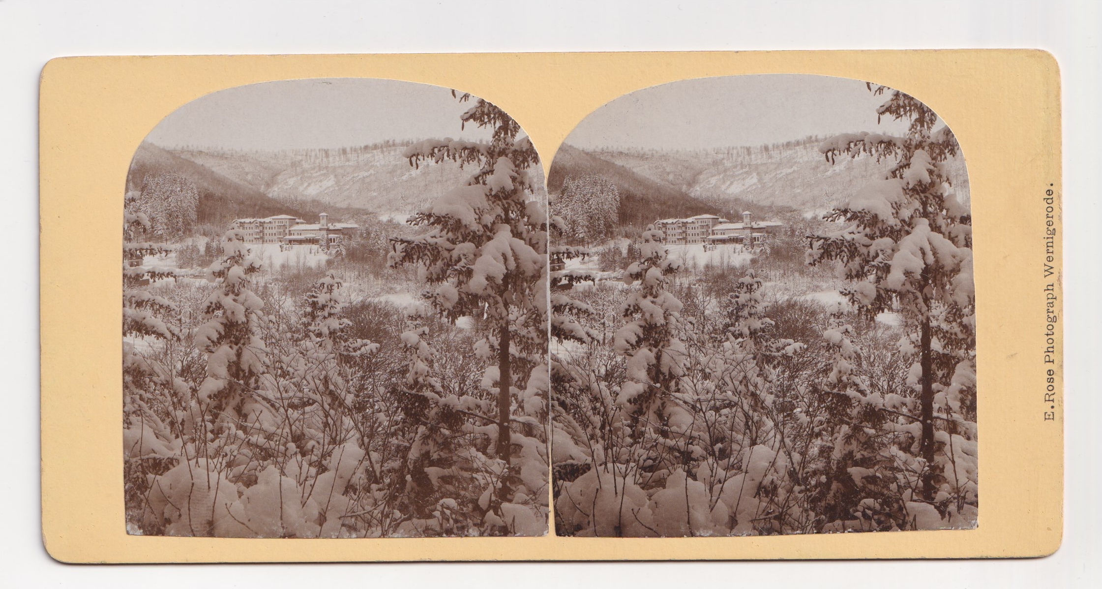 Winter View of Wernigerode, Germany, E. Rose, circa 1880s