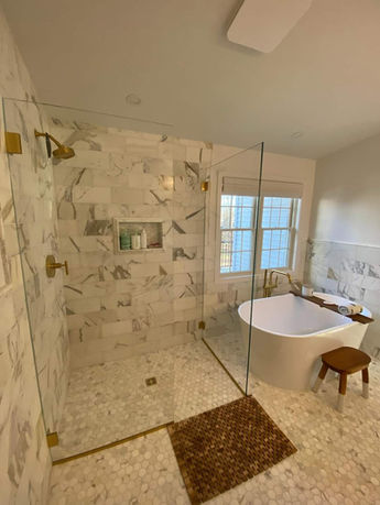 Modern Bathroom Tile Installation