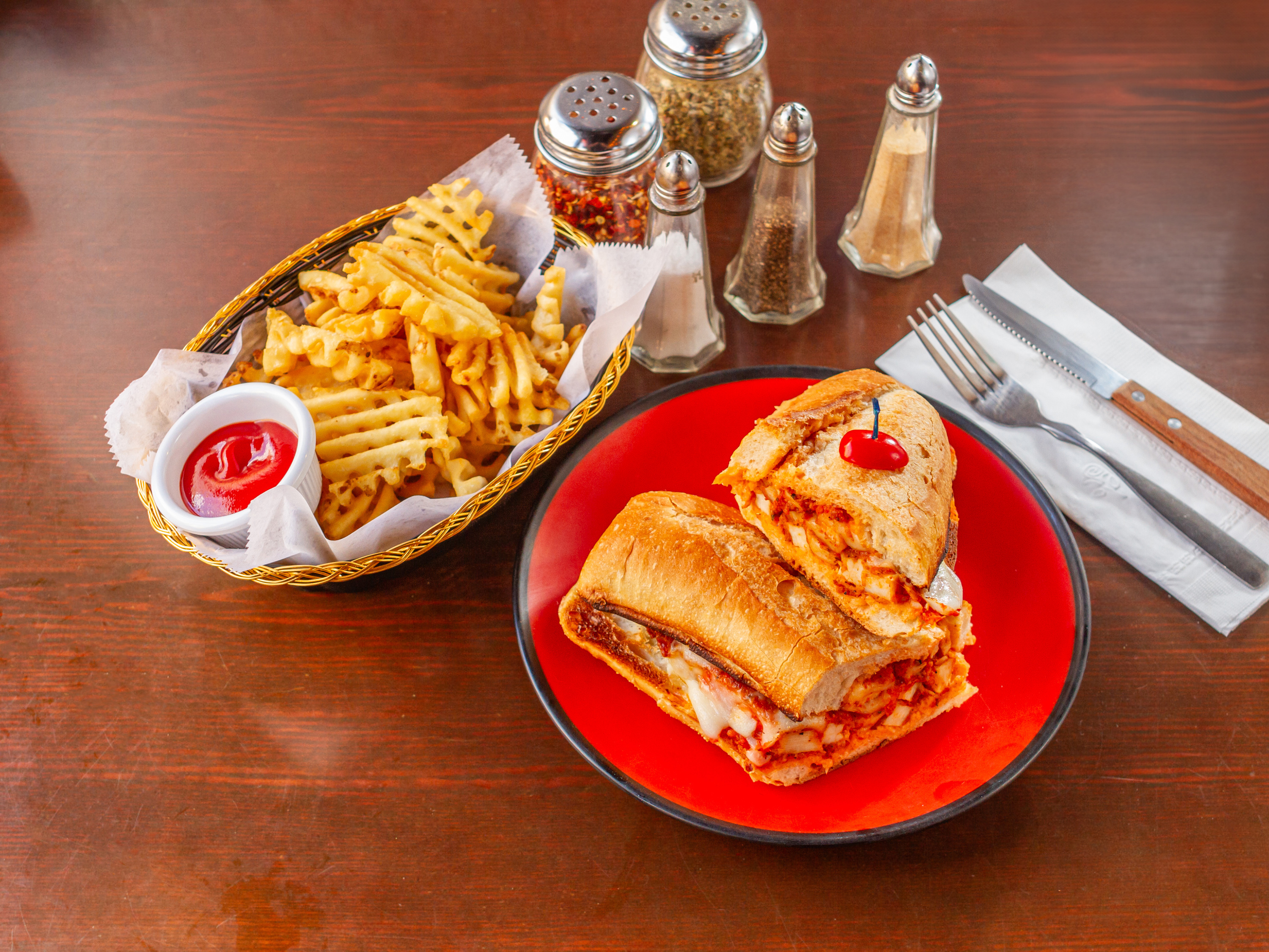 Arranged Food and Objects