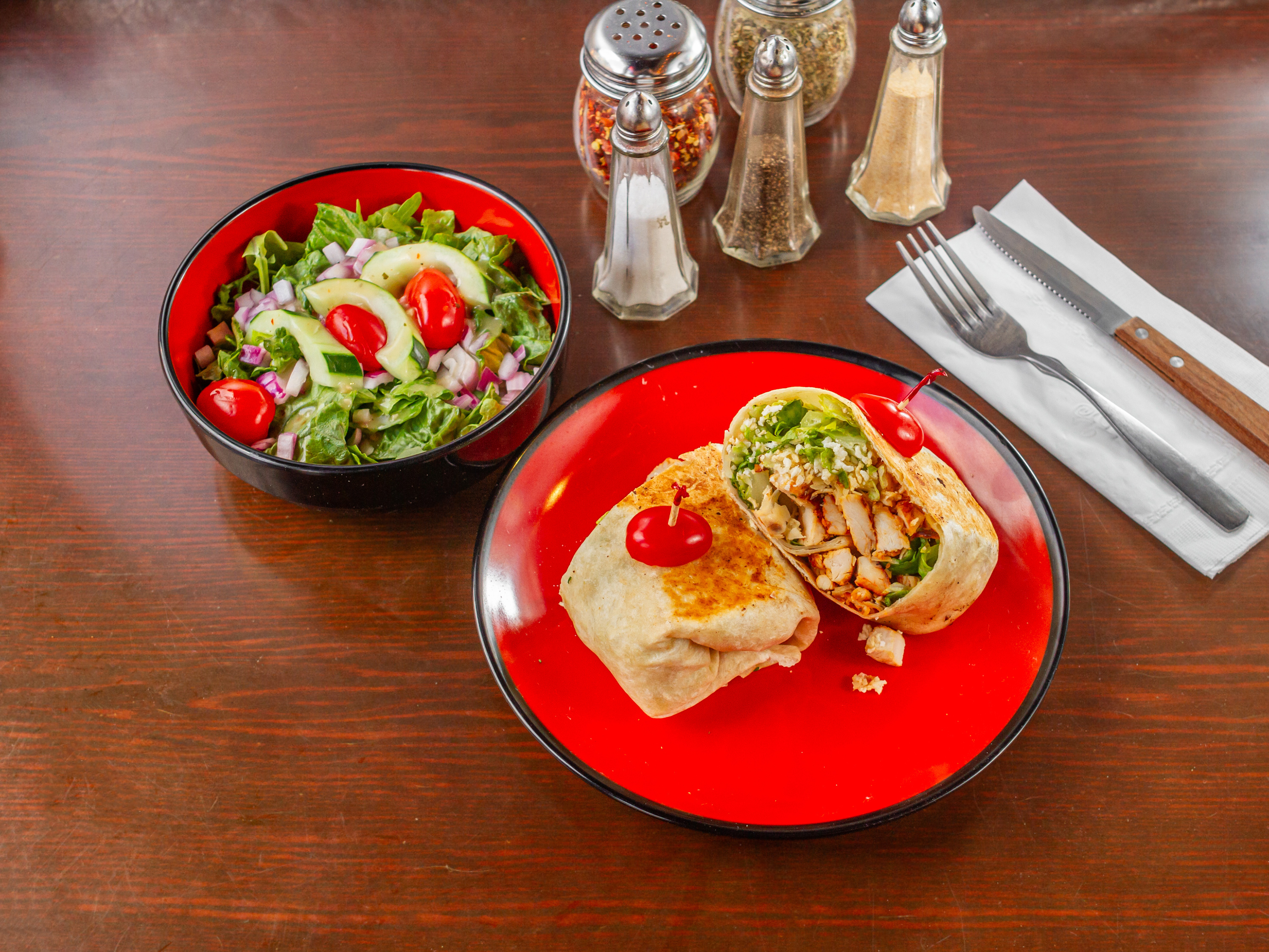 Arranged Food and Objects