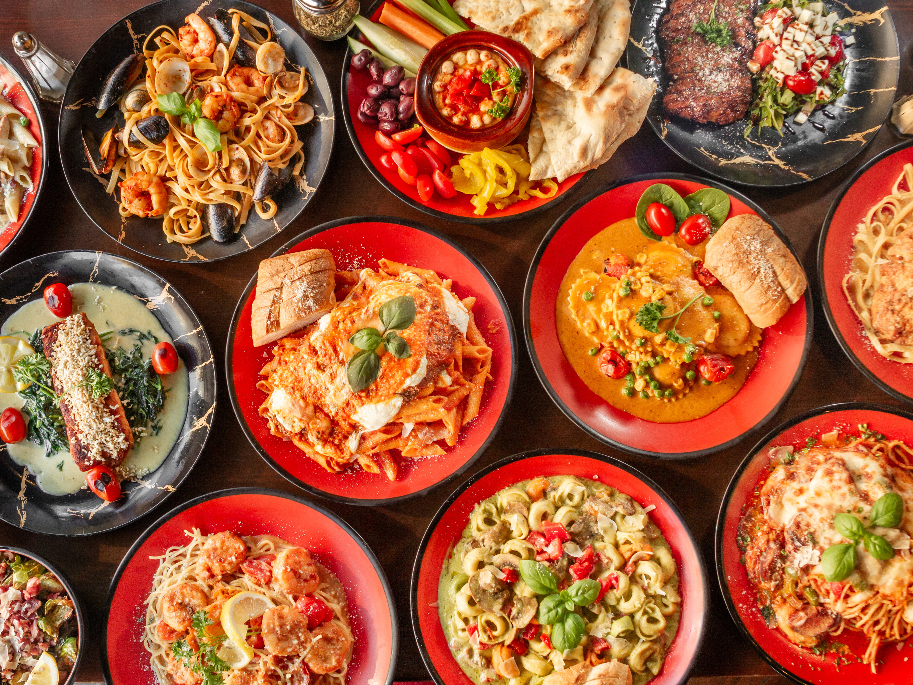 Arranged Food and Objects