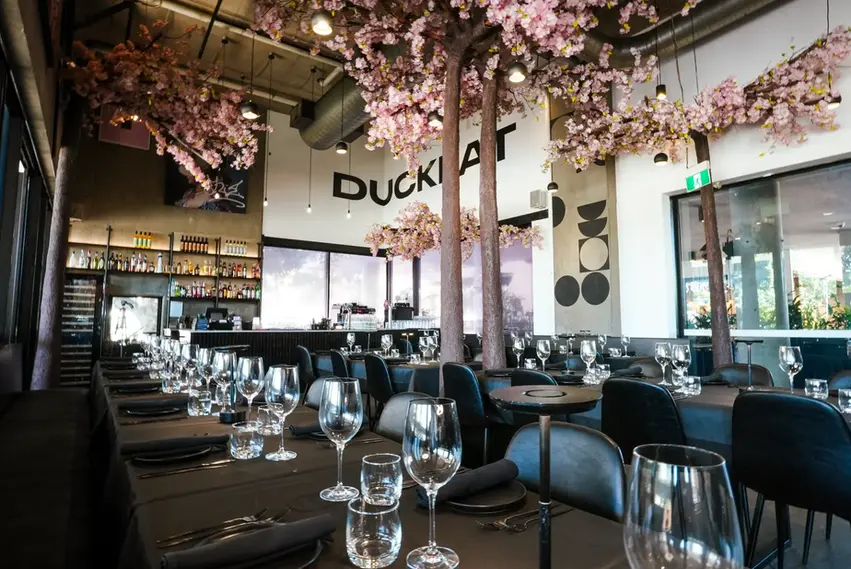 Dining room interior at DUCKFAT French restaurant Brisbane