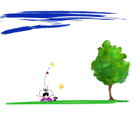 little beeing lucky