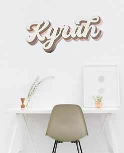 Name sign for room