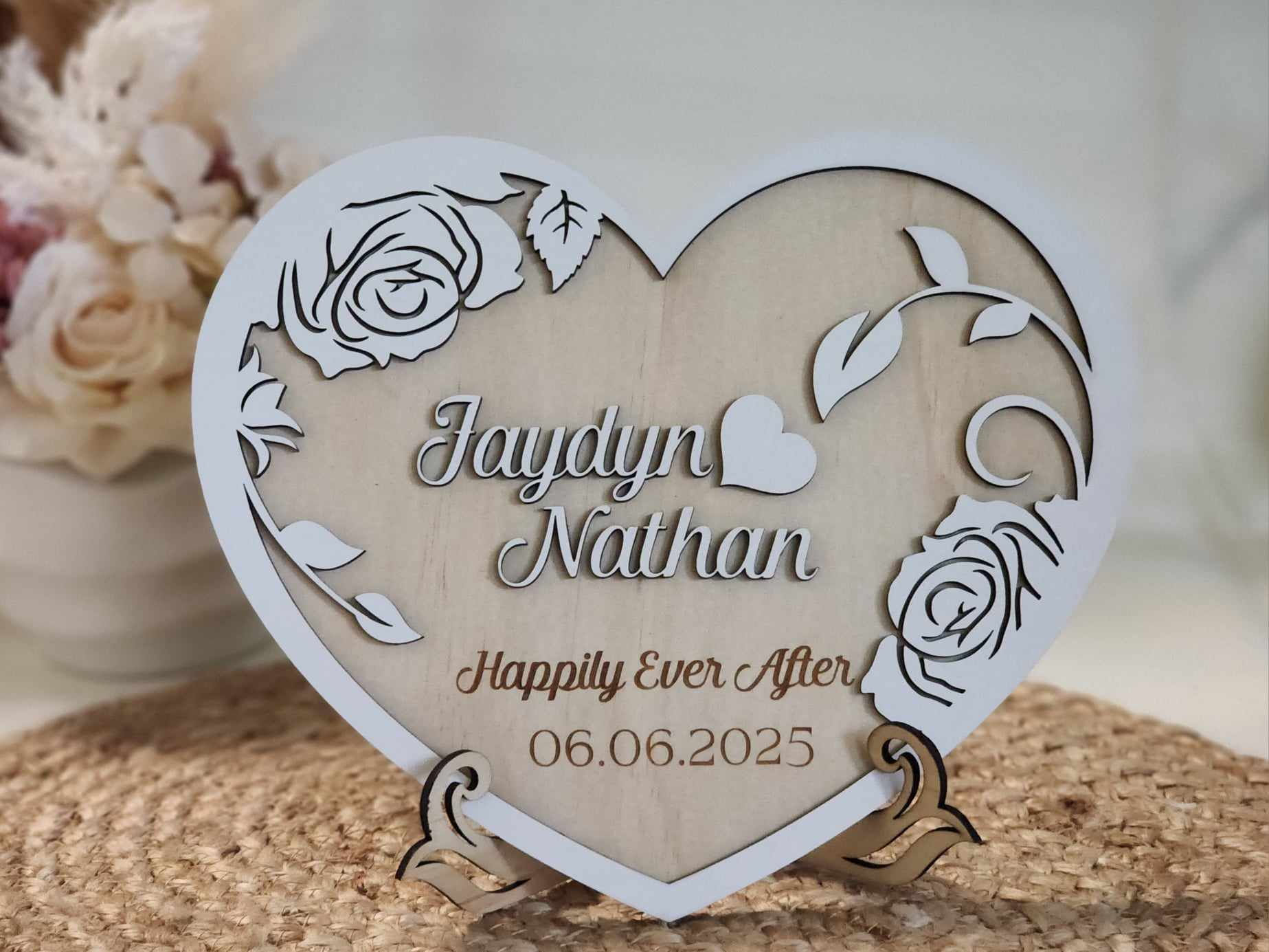 Anniversary Heart Centrepiece