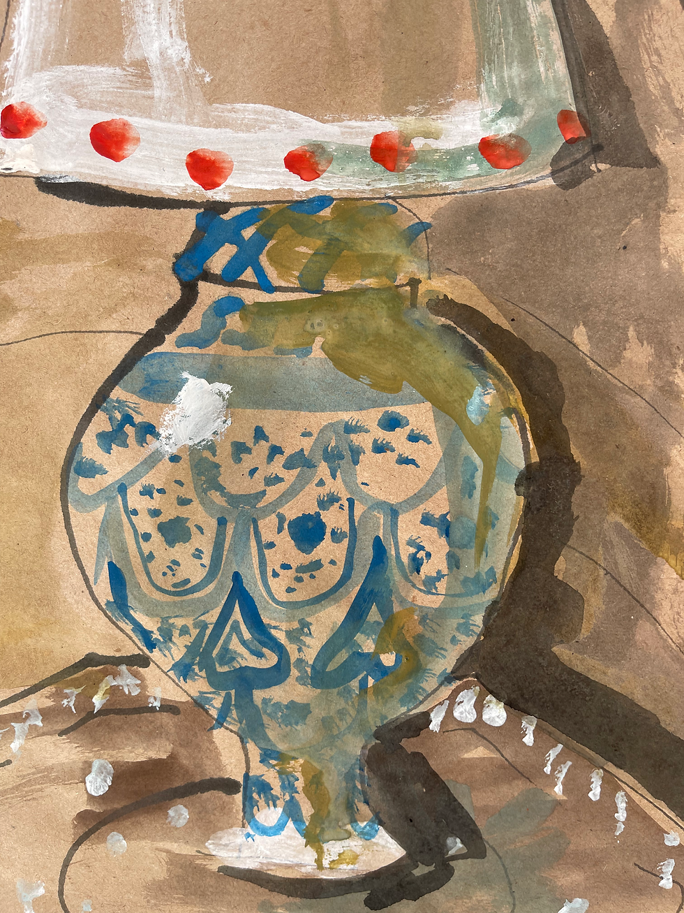 Thumbnail: Fez pottery Lamp