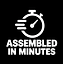 assembled in minutes