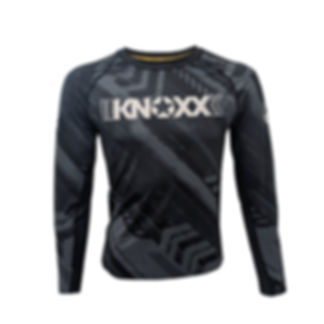 KNOXX Long Sleeve Performance Rashguard-"Motion" Blk