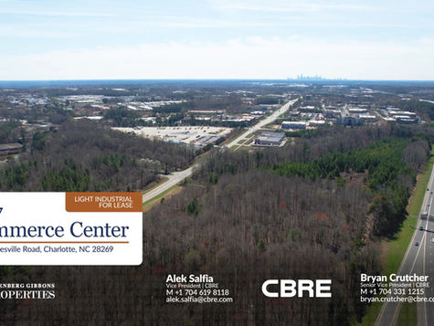 GGP Launches New Light Industrial Park, I-77 Commerce Center, in North Charlotte