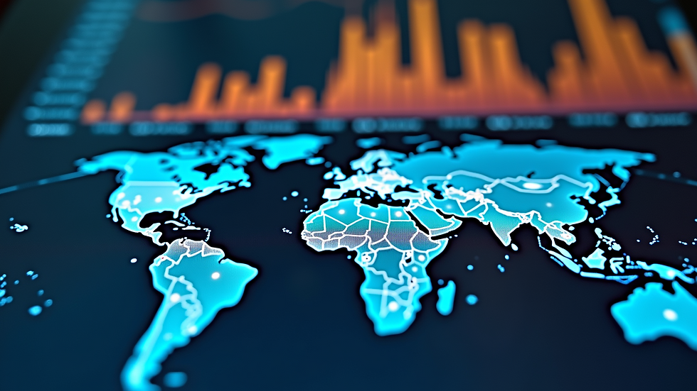 Close-up view of a digital map displaying geopolitical data
