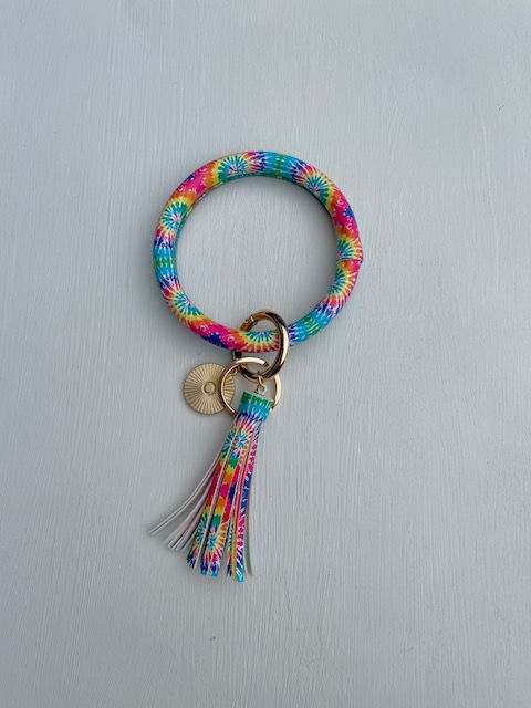 Thumbnail: Faux Leather Vegan Ring with Tassle PRINTED