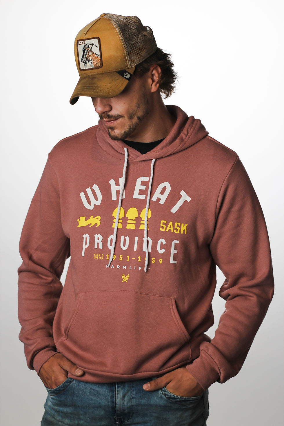 Thumbnail: Mauve Wheat Province Bunny Hug (Unisex)