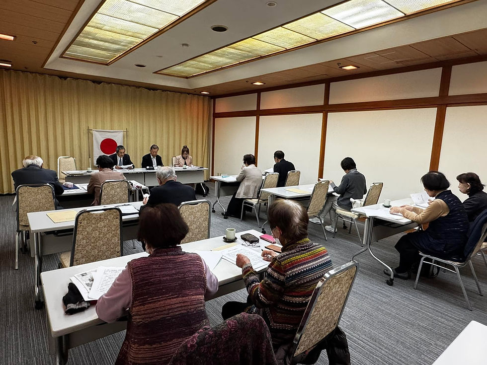 香川県遺族連合会・坂出市遺族連合会合同役員会に出席