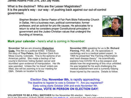 See what's happening in Oct and Nov 2022!