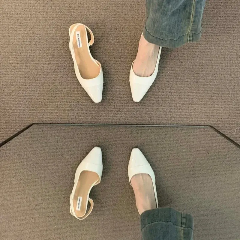 Thumbnail: Brand luxury designer fashion PU leather design ladies summer new style pointed 