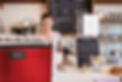 Schaerer Barista Machine from Noble House Coffee with GMS Cafe Scene with Barista serving.