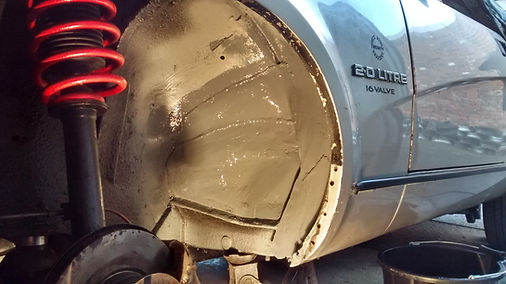 tr7 inner wing repaired