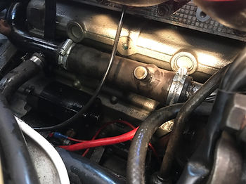 integrale rear coolant pipe