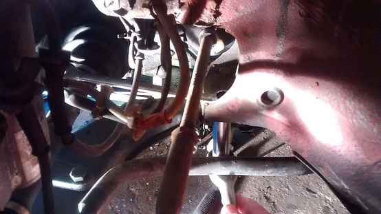 Lancia Delta wishbone rear mount removal