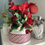 Thumbnail: Red Poinsettias Christmas Hat Box