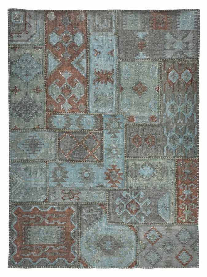 Miniatura: Tapete Patchwork Kilim Lagoon