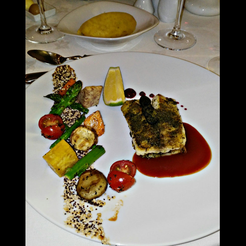 Tilapia Fish with Mashed Sweet Potatoes