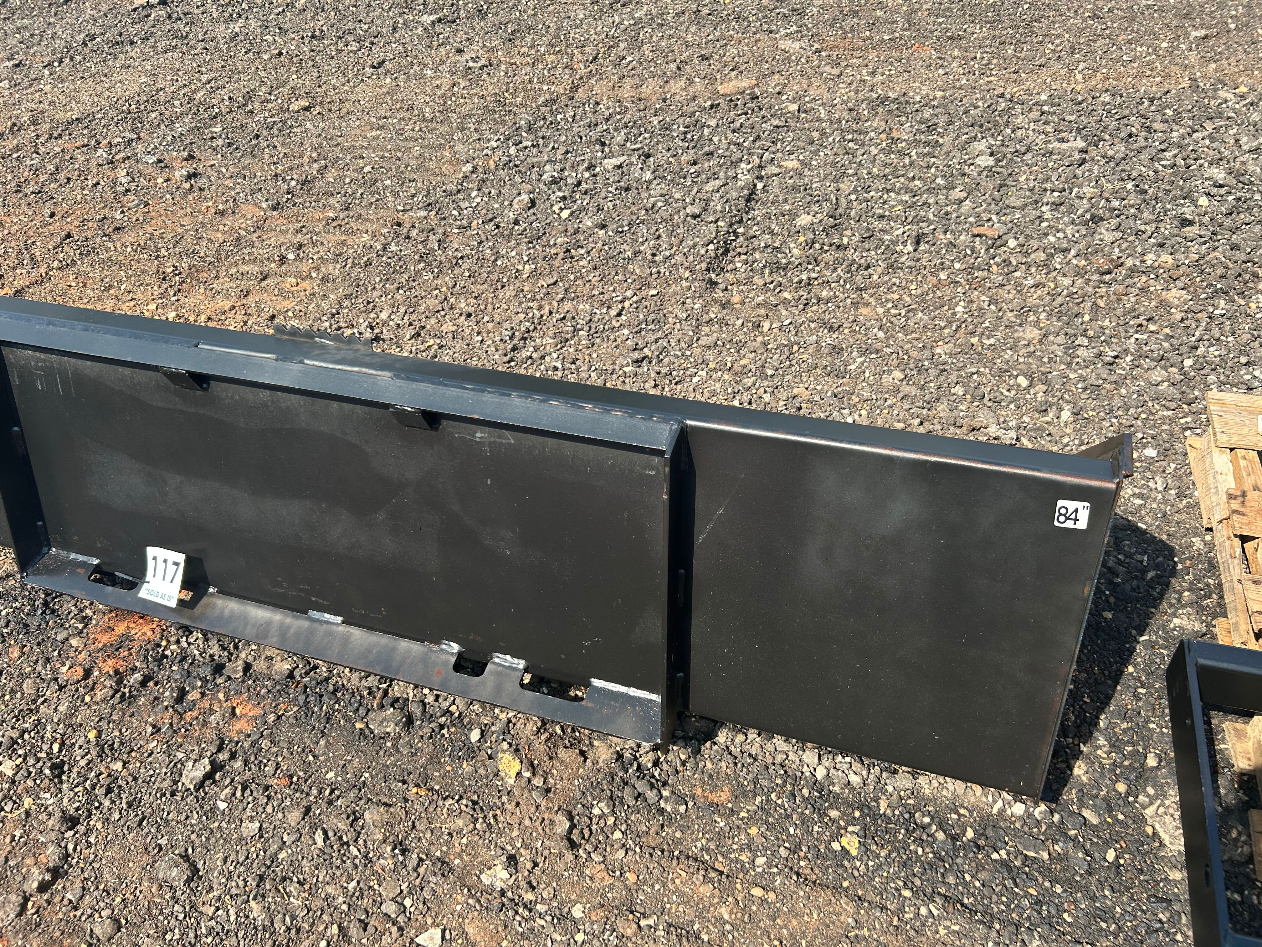 84" Smooth Bucket - Skid Steer/Quick Attach