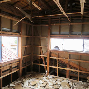 街中の狭小敷地