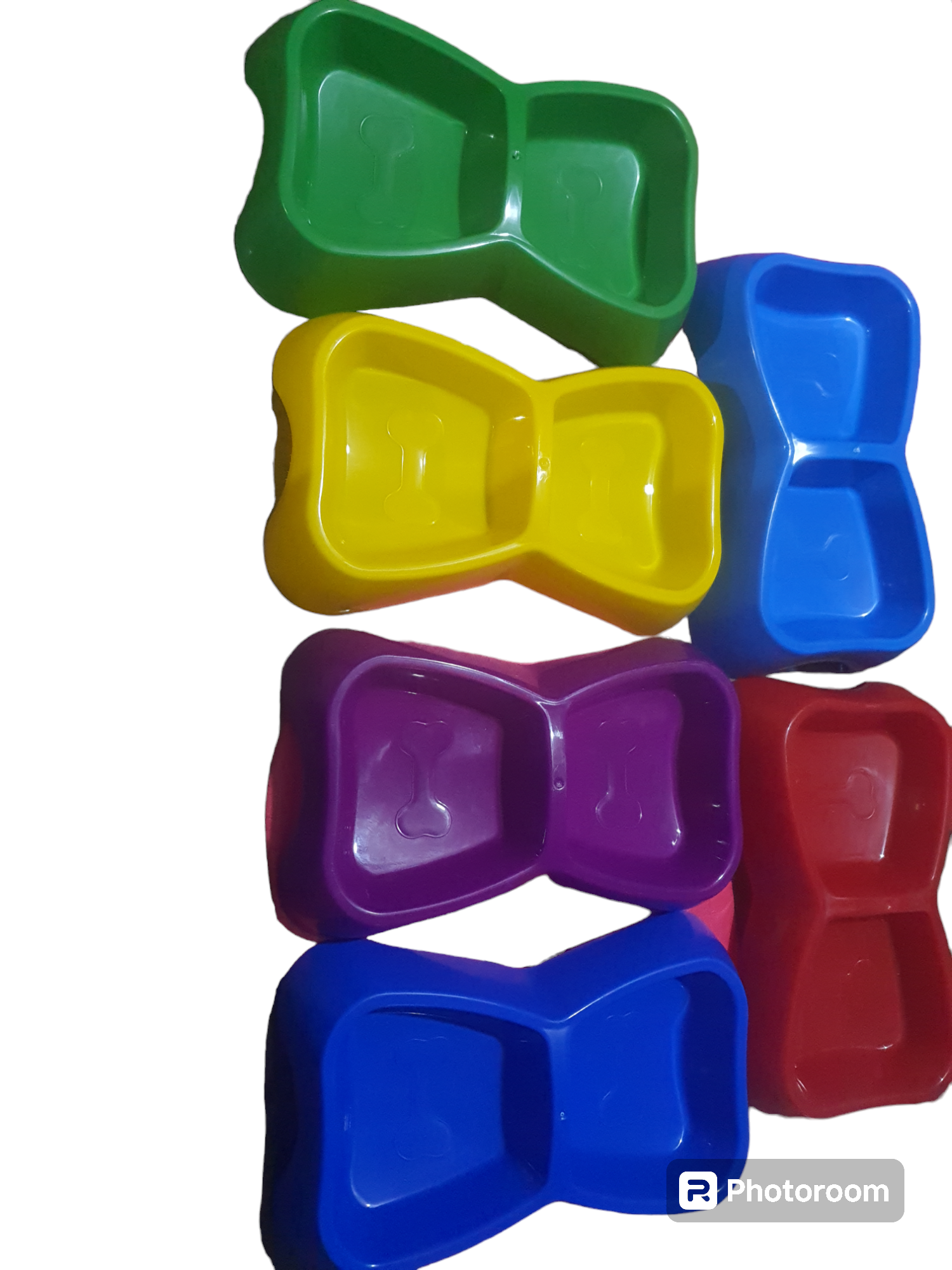 Plato doble en forma de hueso