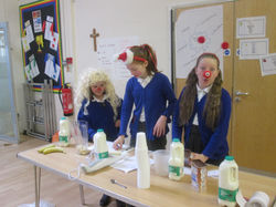 Smoothie making for Comic Relief