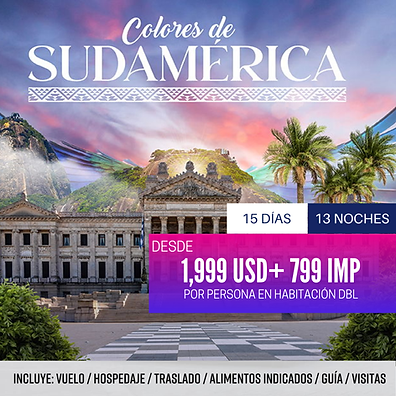Colores de Sudamerica skala viajes
